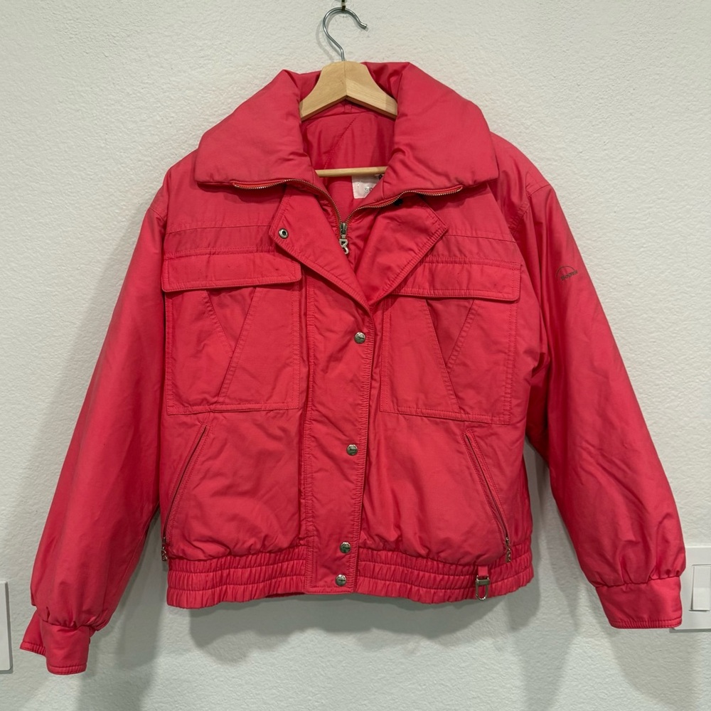 Bogner Hot Pink Puffer Ski Jacket - size 6